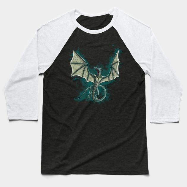 The Wyrm Baseball T-Shirt by azureaerrow